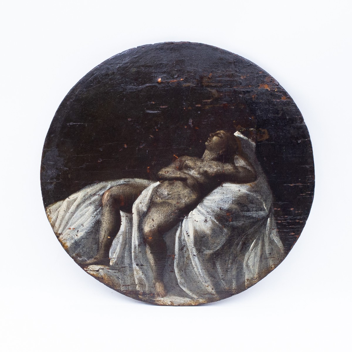 Mary Magdalene Sleeping, Oil On Panel, 17th Century Era