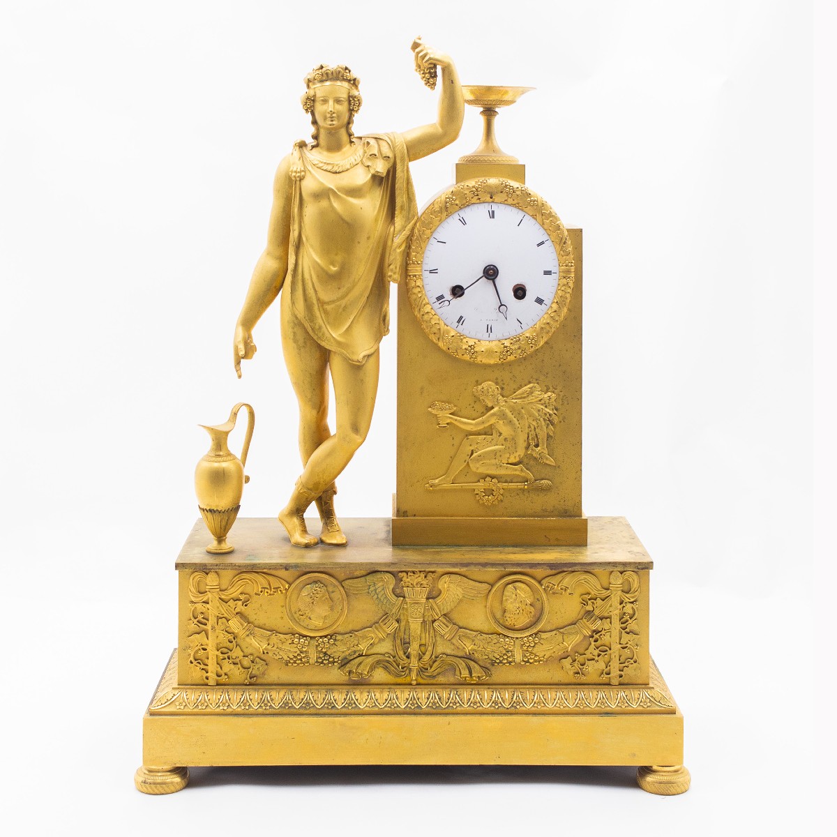 Pendule de table en bronze doré - Empire, vers 1815