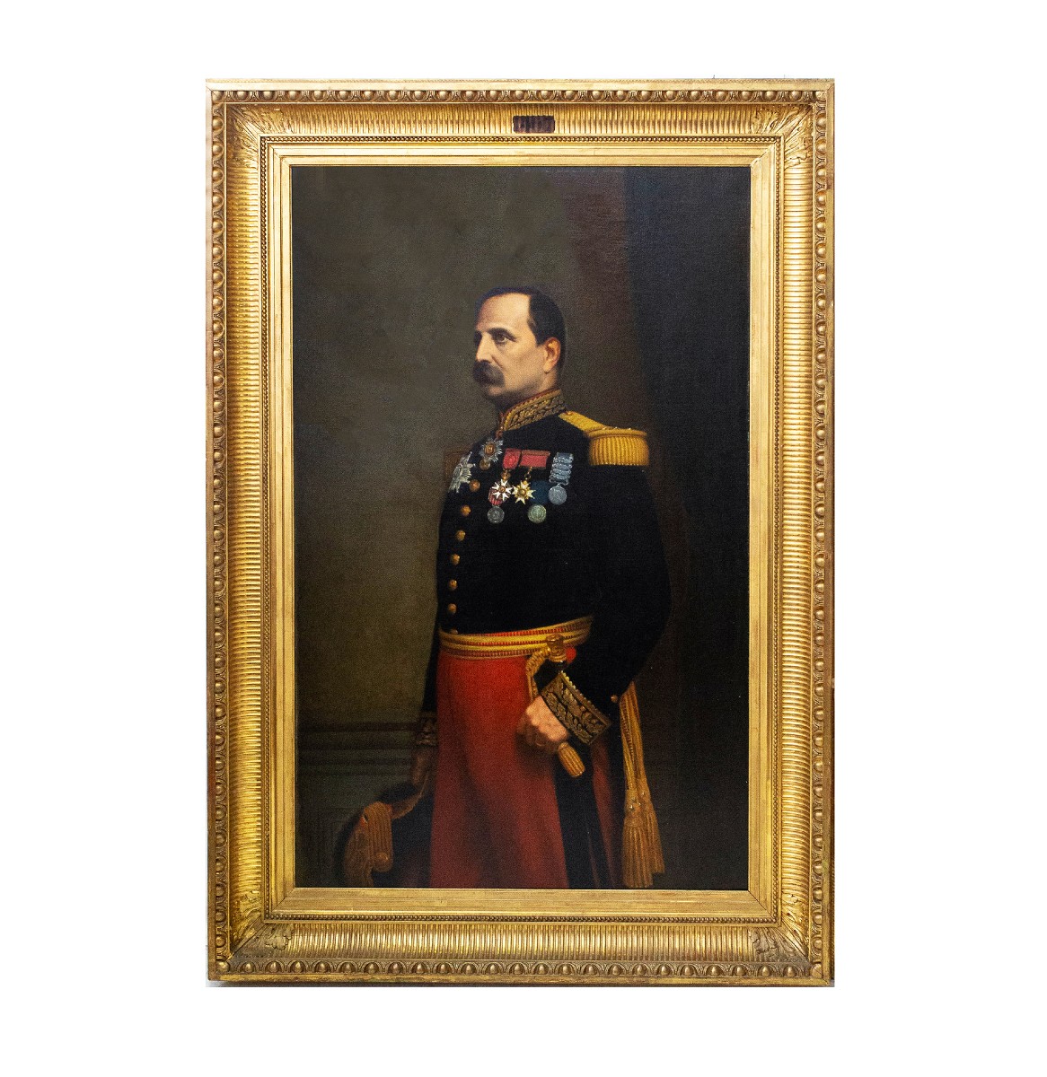 Eugène Laville, "portrait Of General Barral," Signed, Oil On Canvas, Salon Of 1869
