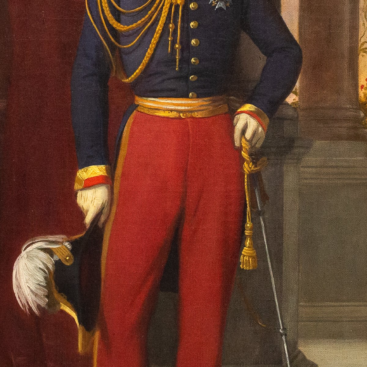 Vincenzo Morani, « Napoléon III », huile sur toile, signée, 1840-photo-1