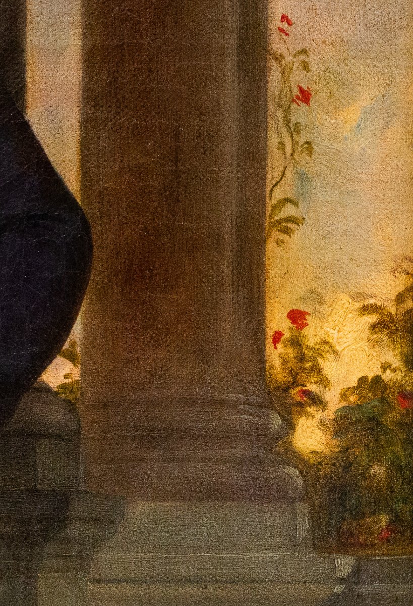 Vincenzo Morani, « Napoléon III », huile sur toile, signée, 1840-photo-4