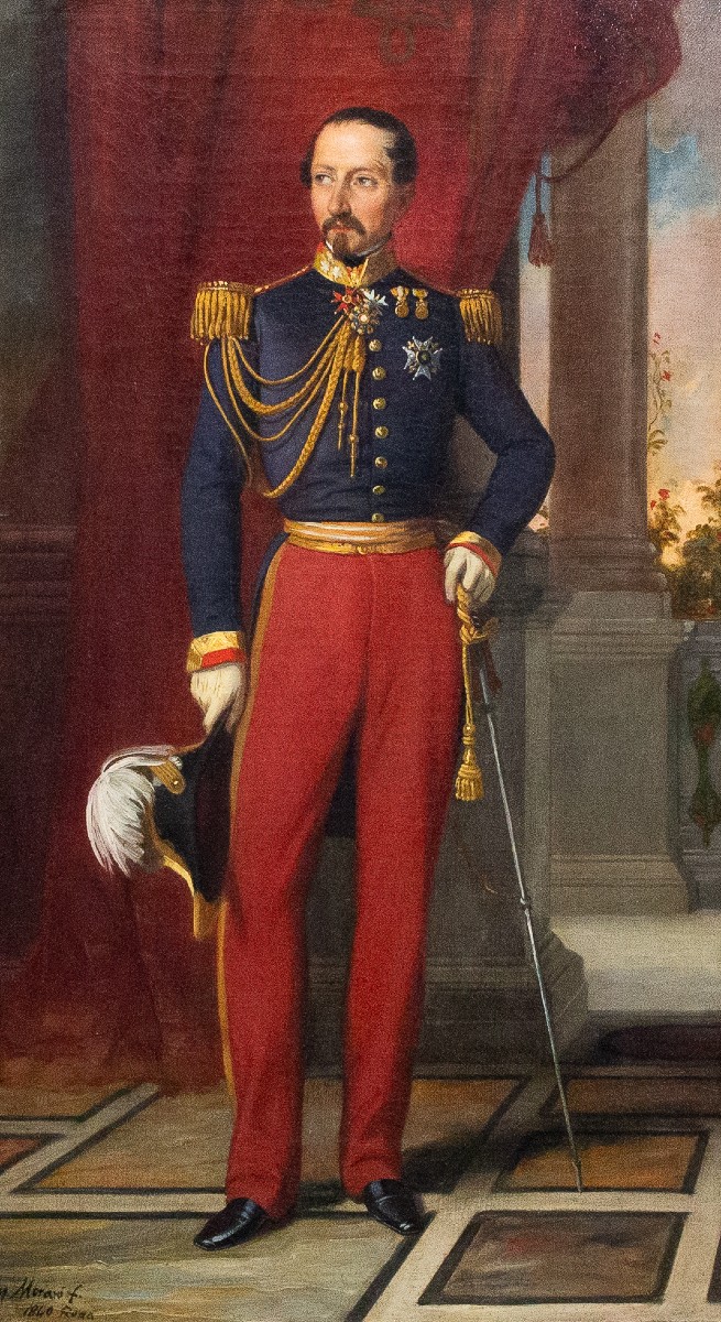 Vincenzo Morani, « Napoléon III », huile sur toile, signée, 1840