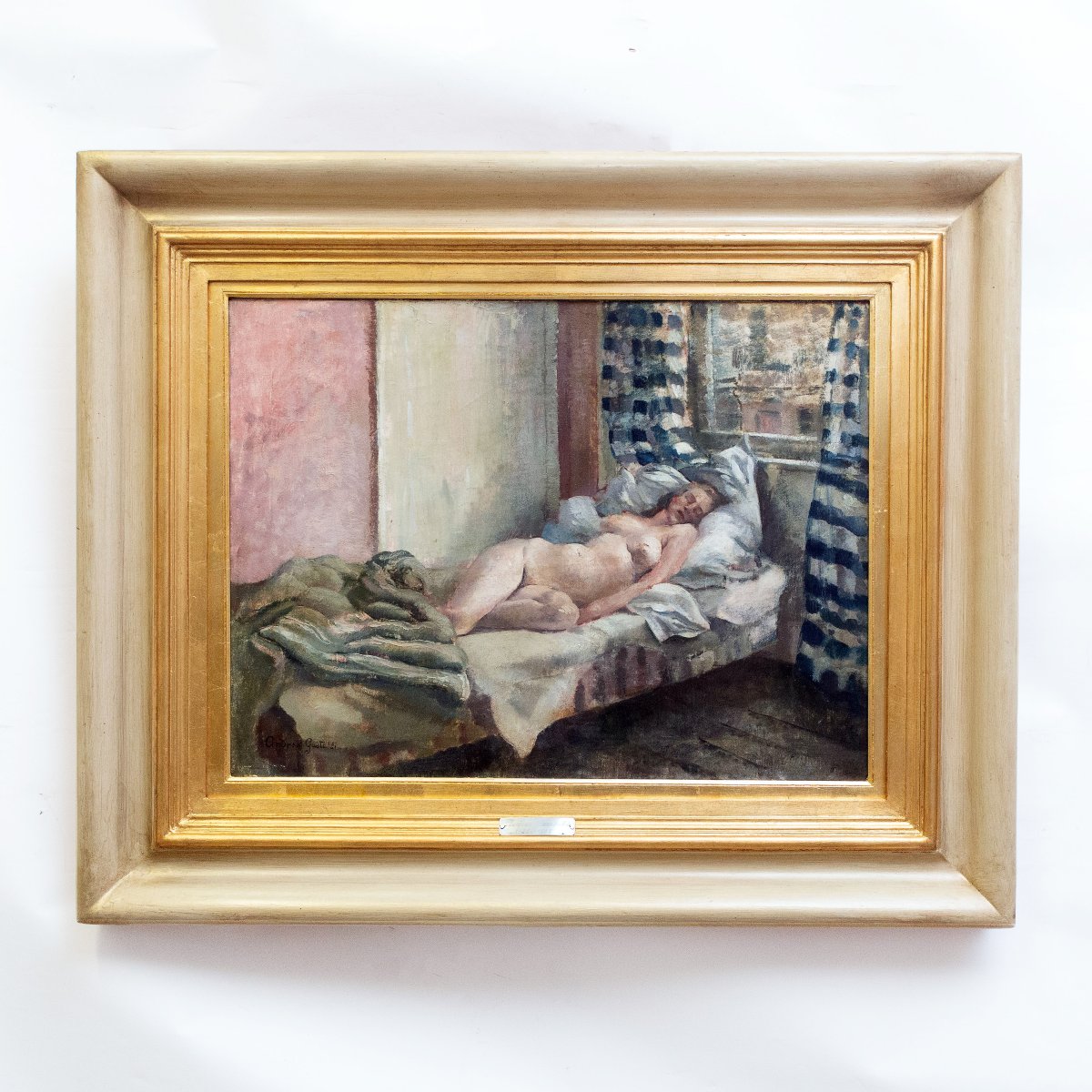 Andrea Gastaldi, “nude Woman,” Oil On Canvas, Signed, 19th Century-photo-2