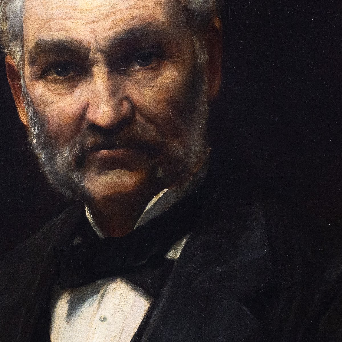 Louis Priou, “mr Elie,” Oil On Canvas, 1880-photo-3