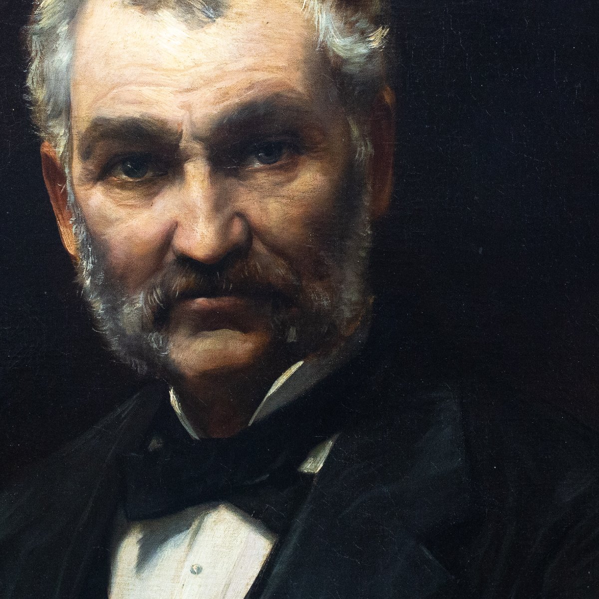 Louis Priou, “mr Elie,” Oil On Canvas, 1880-photo-5