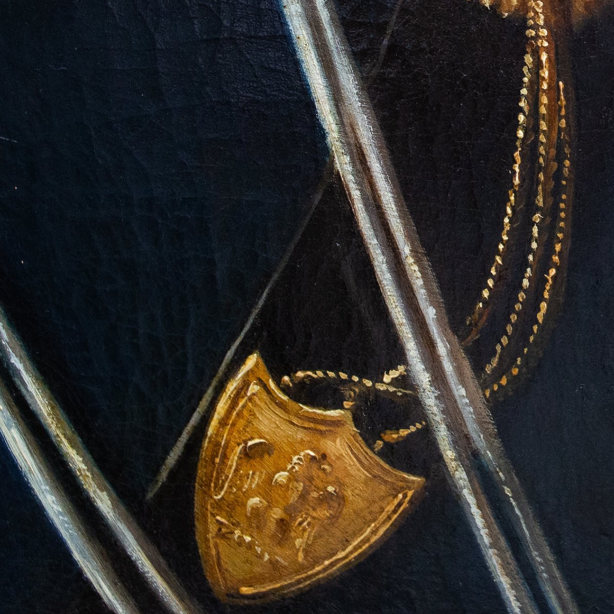 Alfred Guillard, “portrait Of An Officer,” Oil On Canvas, Signed, 1855-photo-7