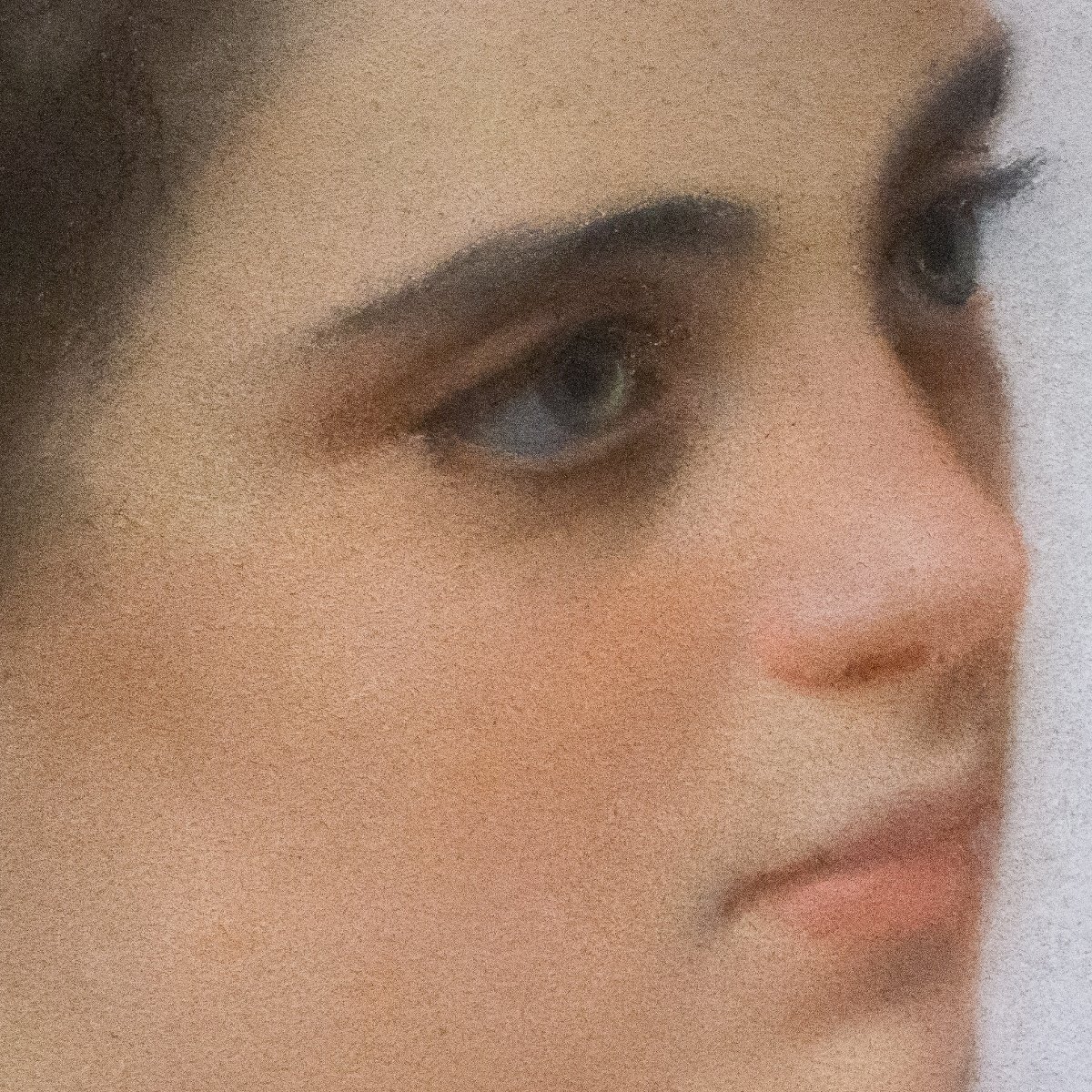 Vincenzo Caprile, « Portrait féminin », pastel sur papier, 1897-photo-4