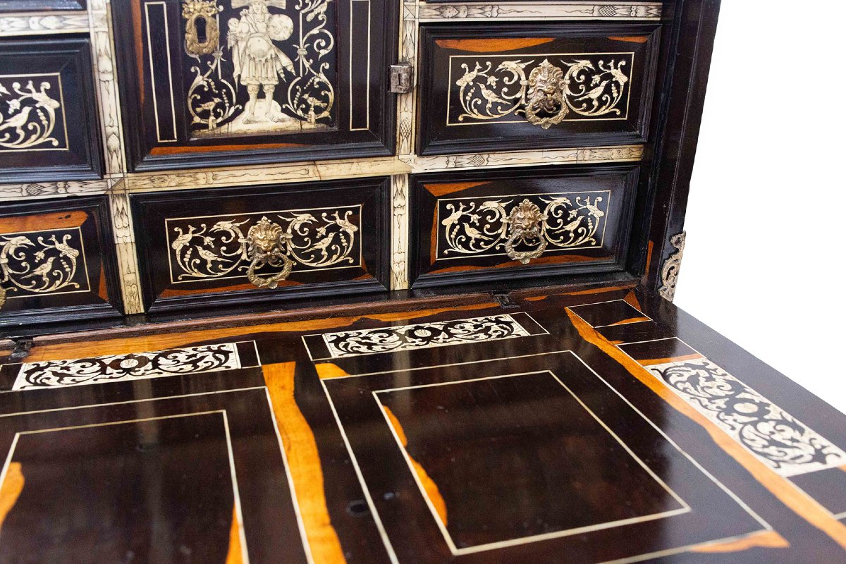 Ebony And Ivory Coin Box, 19th Century-photo-4