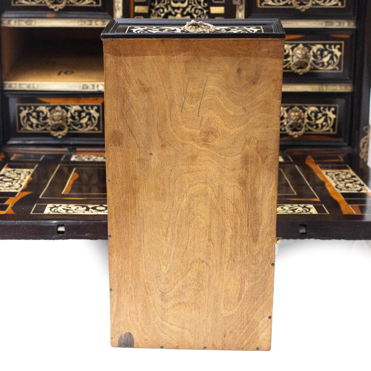 Ebony And Ivory Coin Box, 19th Century-photo-5