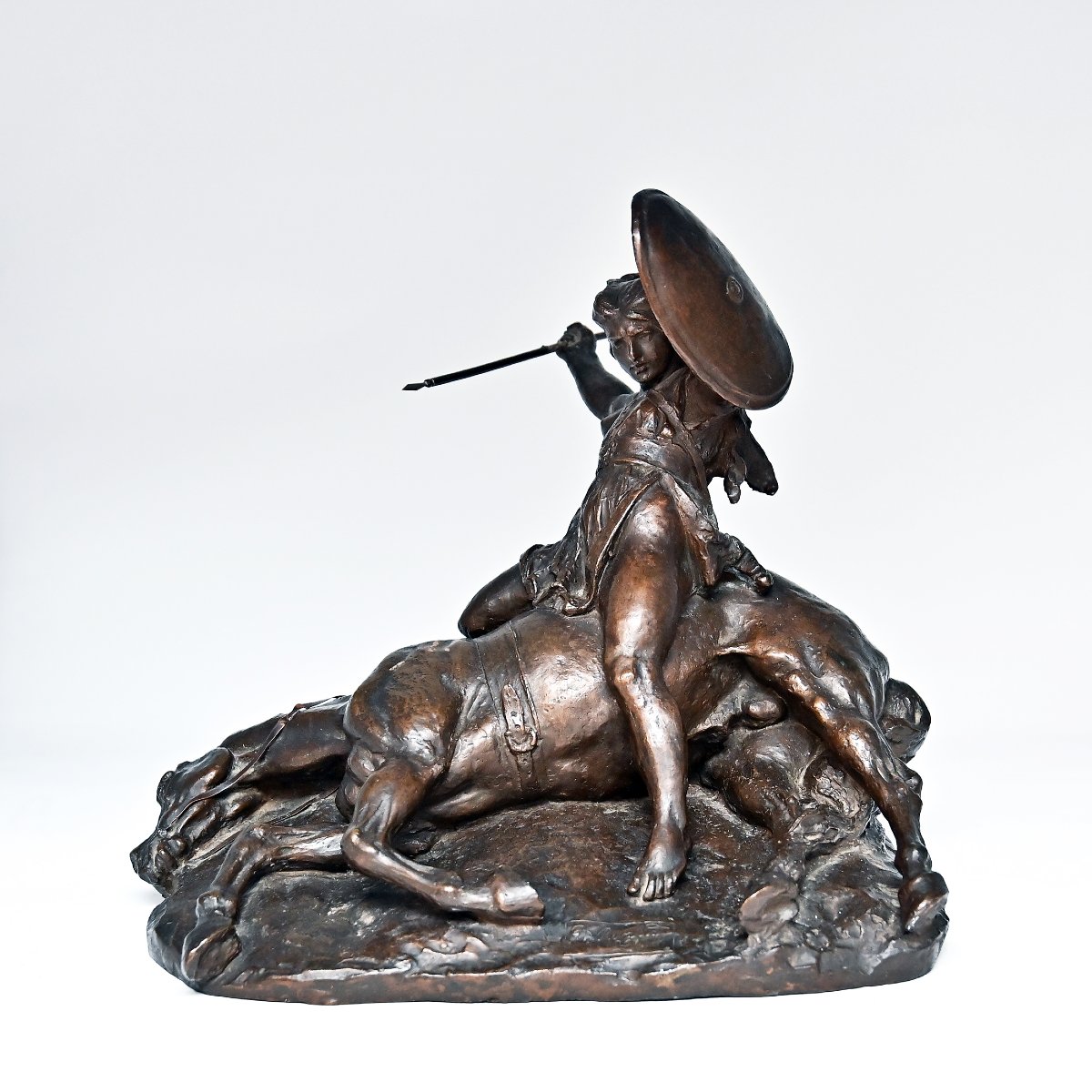 Augusto Rivalta, « Amazone à cheval », bronze, signé, 1901-photo-1