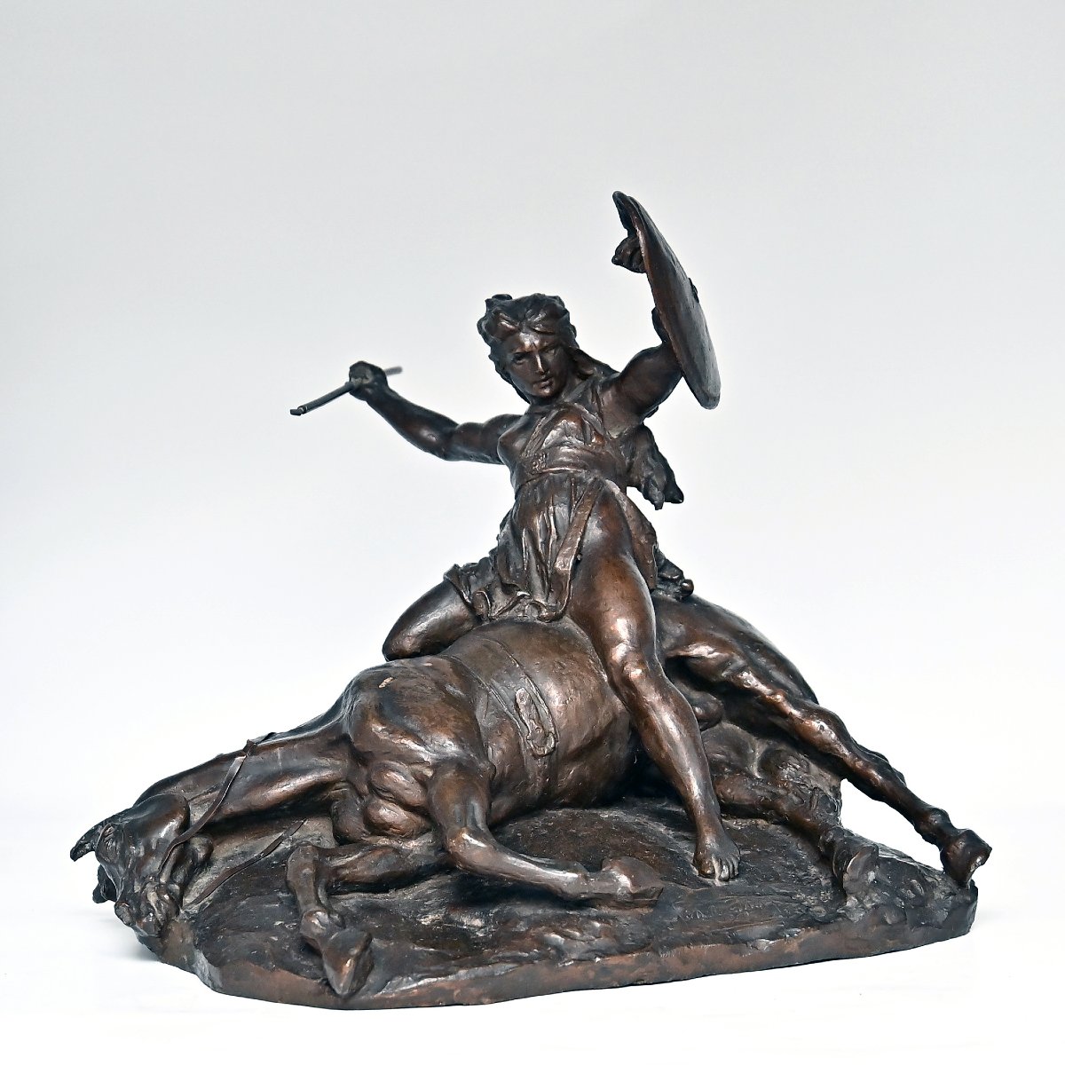 Augusto Rivalta, « Amazone à cheval », bronze, signé, 1901-photo-2