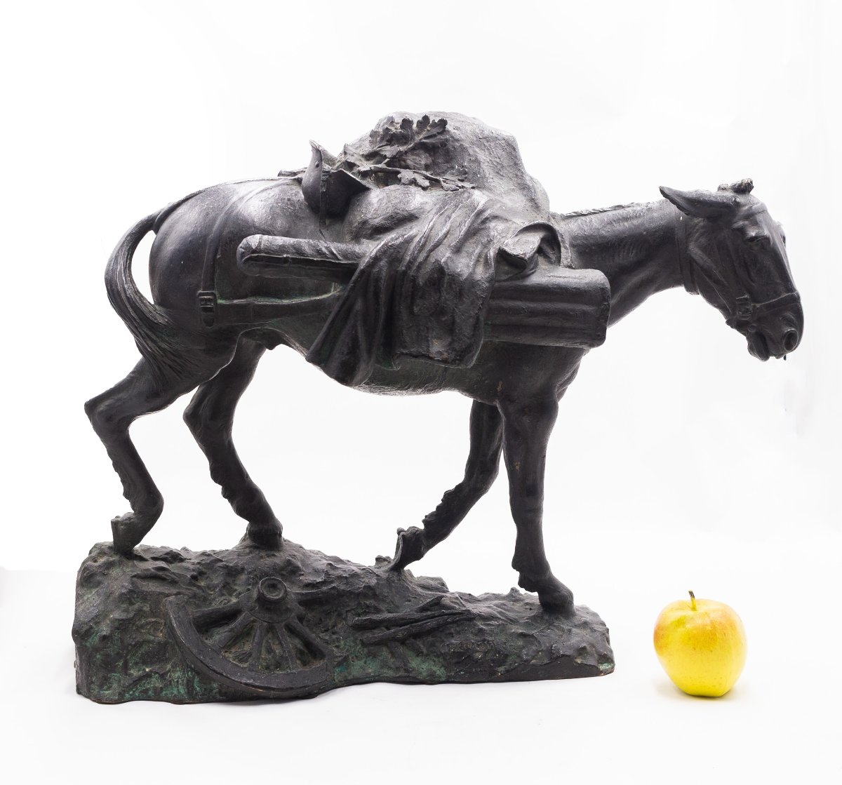 Pietro Canonica, “il Mulo - l'Umile Eroe” (the Mule - The Humble Hero), In Bronze, Signed, 1920-photo-4