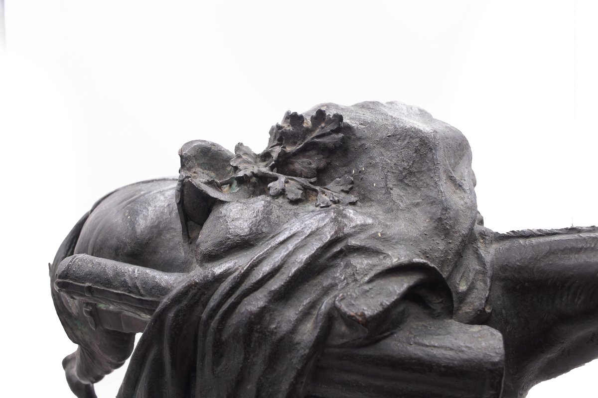 Pietro Canonica, “il Mulo - l'Umile Eroe” (the Mule - The Humble Hero), In Bronze, Signed, 1920-photo-5