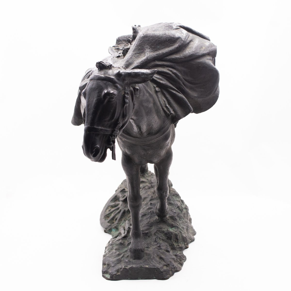 Pietro Canonica, “il Mulo - l'Umile Eroe” (the Mule - The Humble Hero), In Bronze, Signed, 1920-photo-6