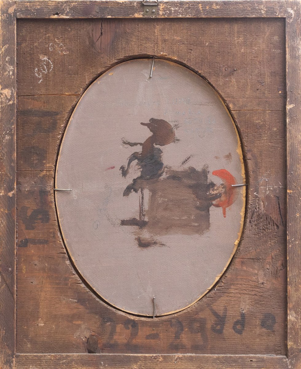 Alessandro Lupo, « Promenade dans le parc en automne », signé, époque 1900-photo-2