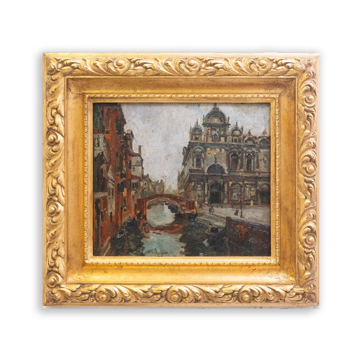 Alessandro Lupo, “venice,” Signed, 20th Century-photo-3
