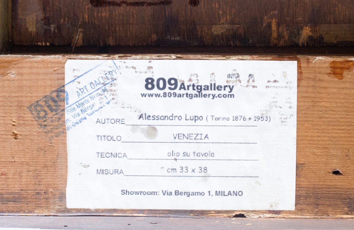 Alessandro Lupo, “venice,” Signed, 20th Century-photo-2