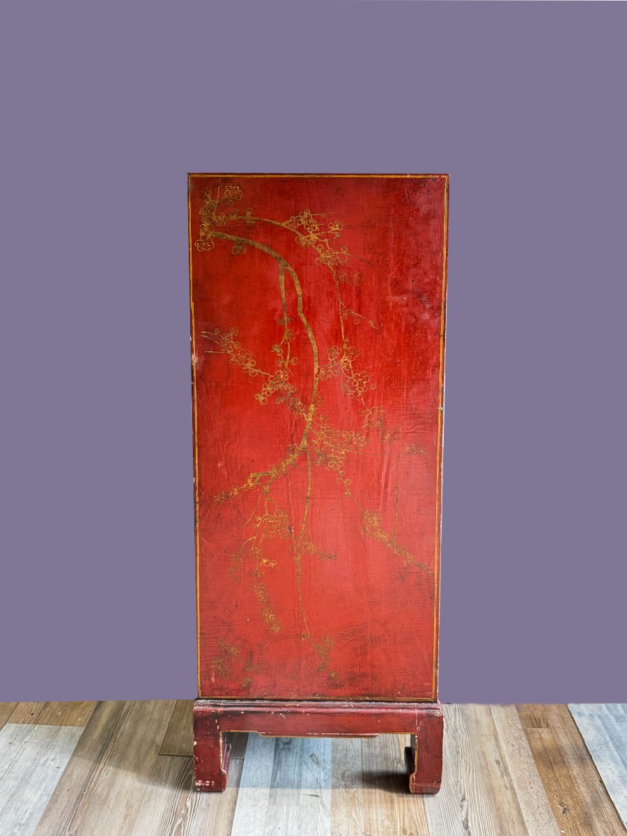 Two-door Wardrobe, Origin: China, Lacquered Wood – Mid-20th Century-photo-5