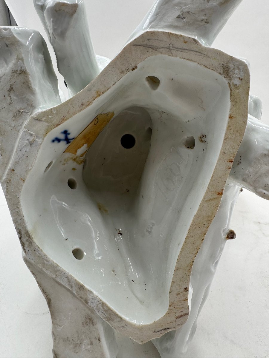 Céramique de Meissen, « Coq sur un tas de bois », fin du XIXe siècle, début du XXe siècle  -photo-3