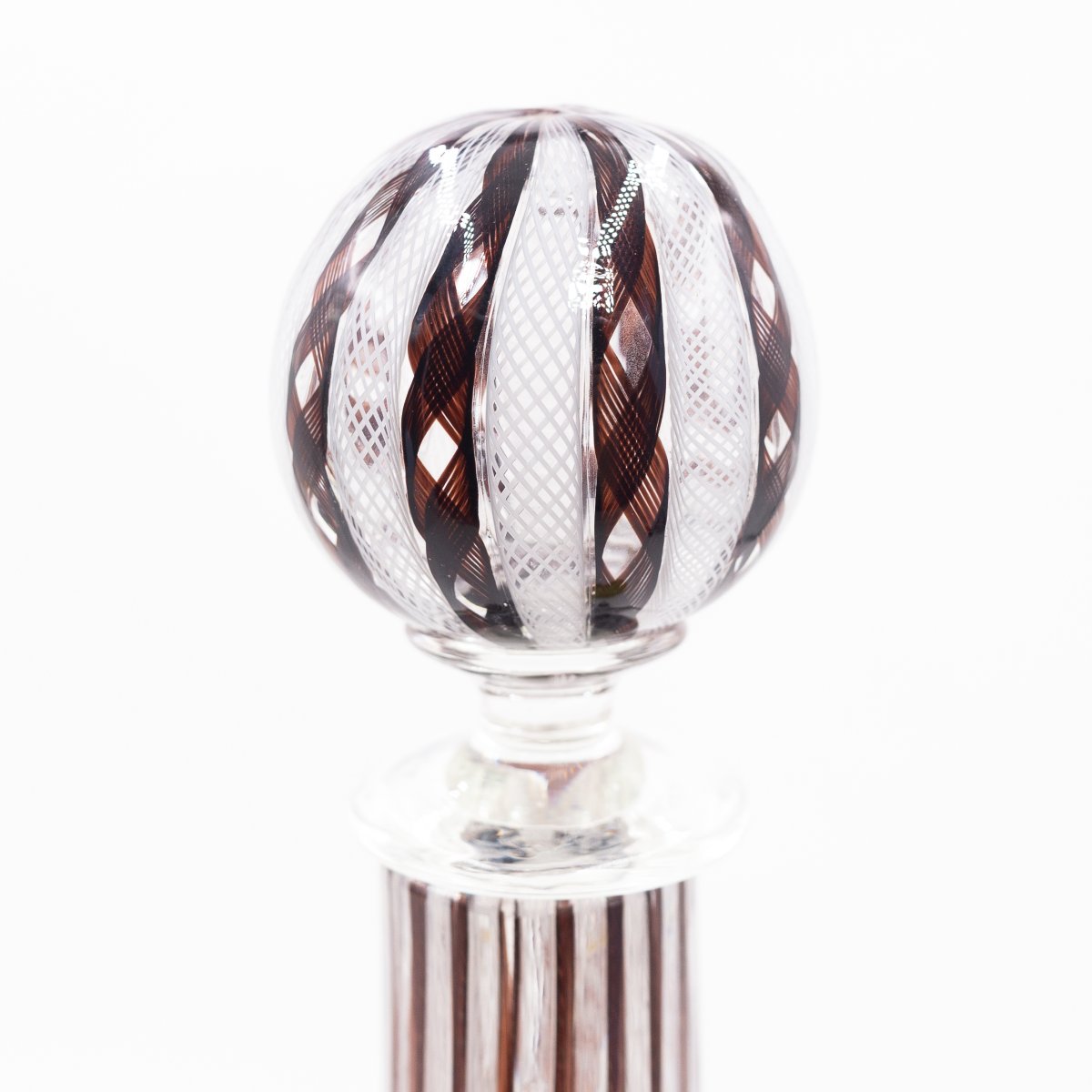 Paolo Venini (1895–1959) – Bottle With Stopper, Signed, 20th Century-photo-3
