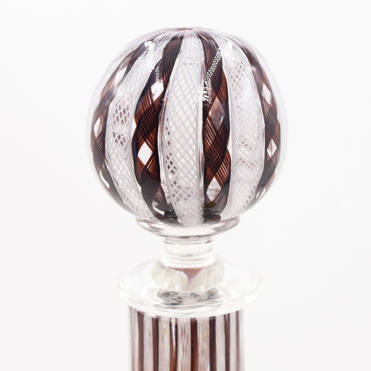 Paolo Venini (1895–1959) – Bottle With Stopper, Signed, 20th Century-photo-5
