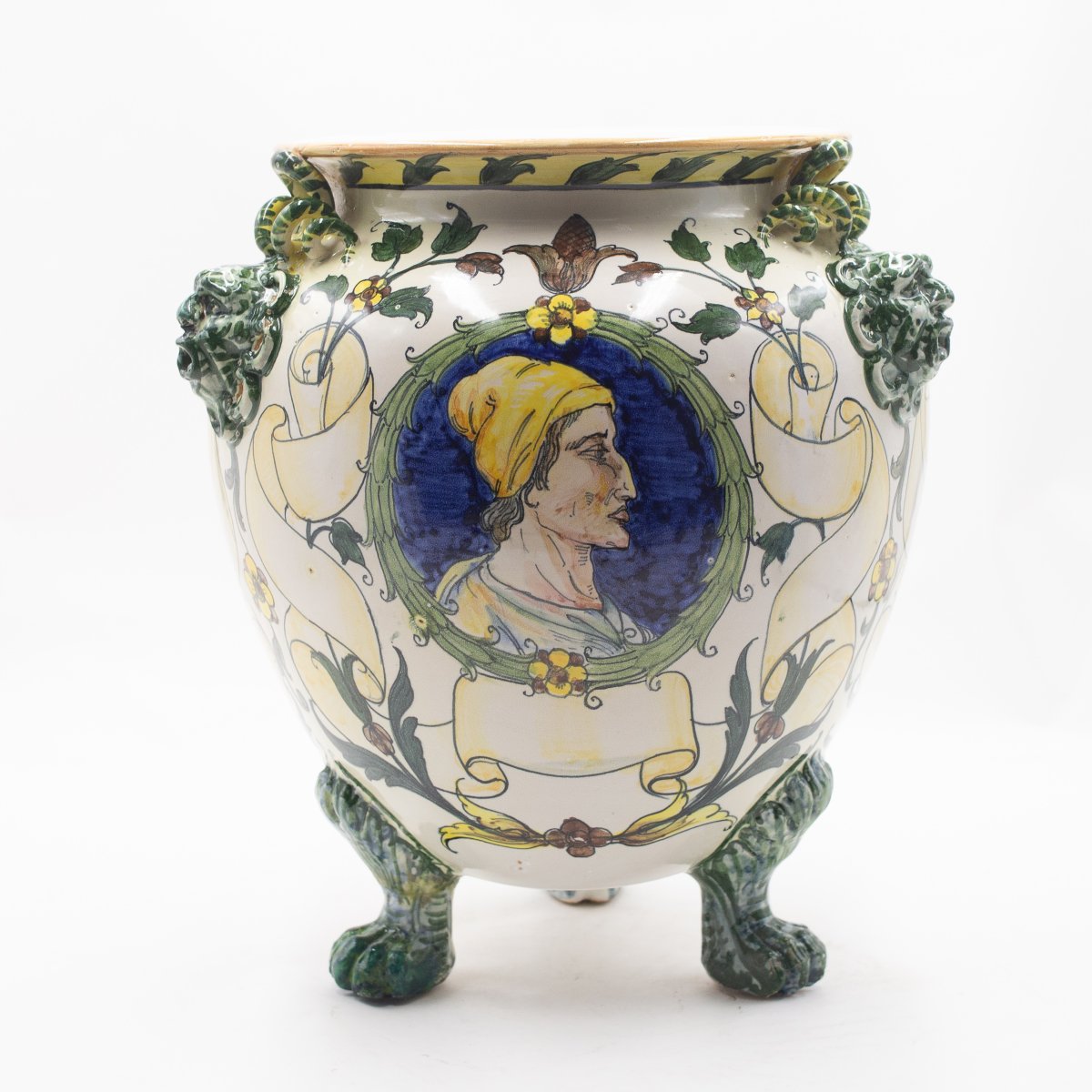 Vase en céramique émaillée et peinte – MAS (Maioliche Artistiche Savonesi), vers 1920-photo-2