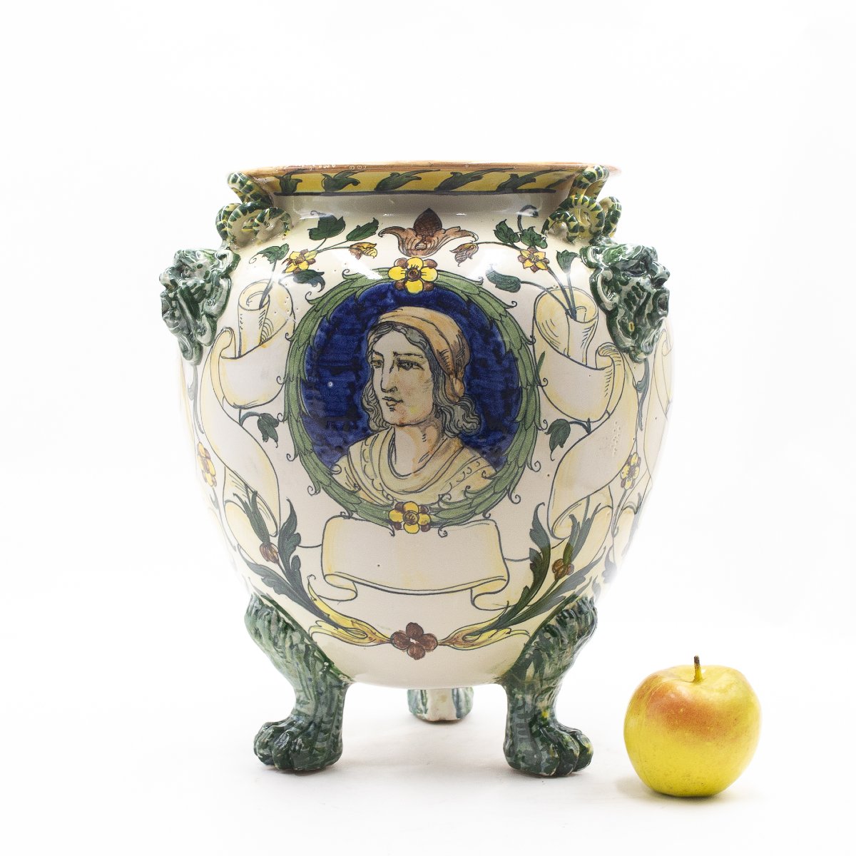 Vase en céramique émaillée et peinte – MAS (Maioliche Artistiche Savonesi), vers 1920-photo-3