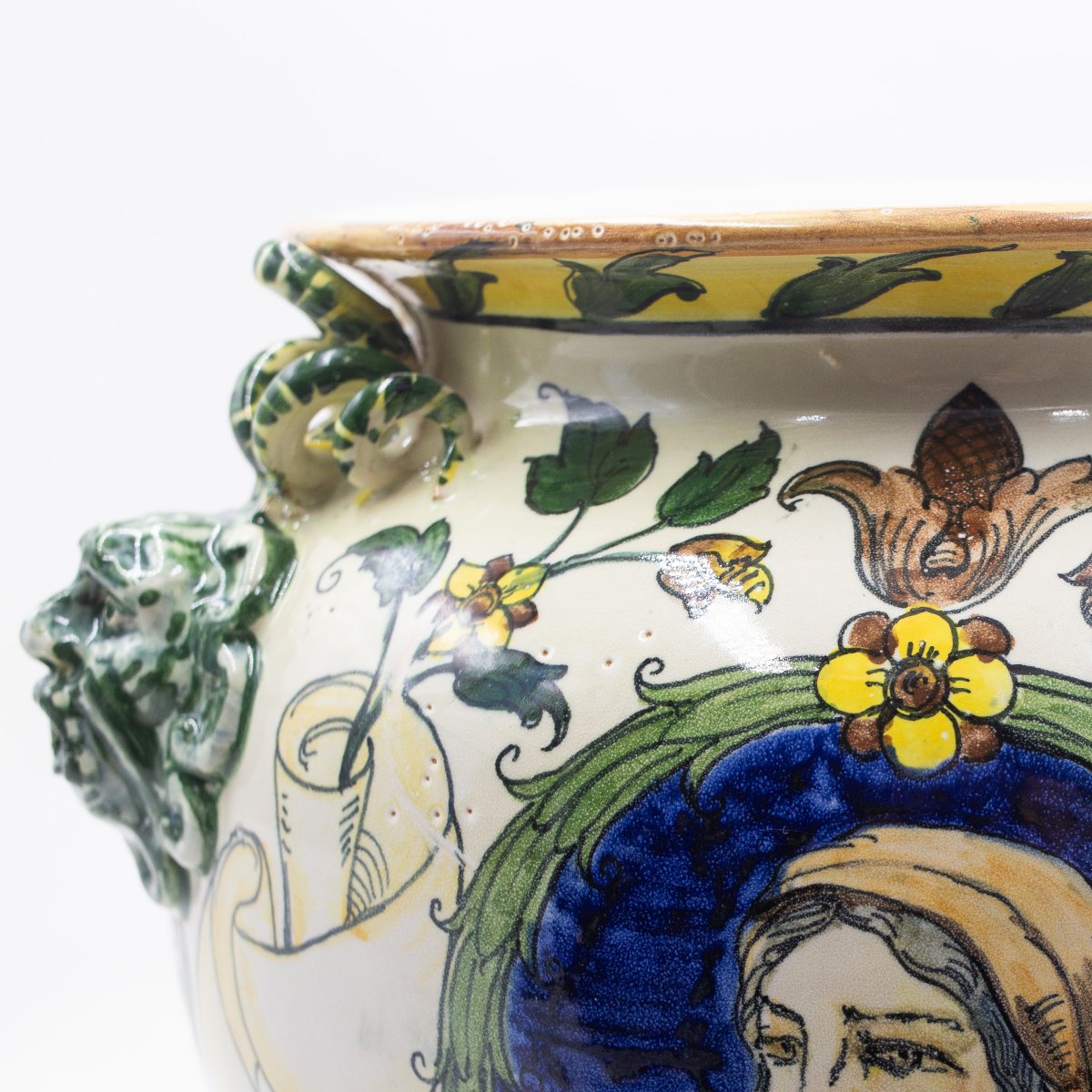Vase en céramique émaillée et peinte – MAS (Maioliche Artistiche Savonesi), vers 1920-photo-2