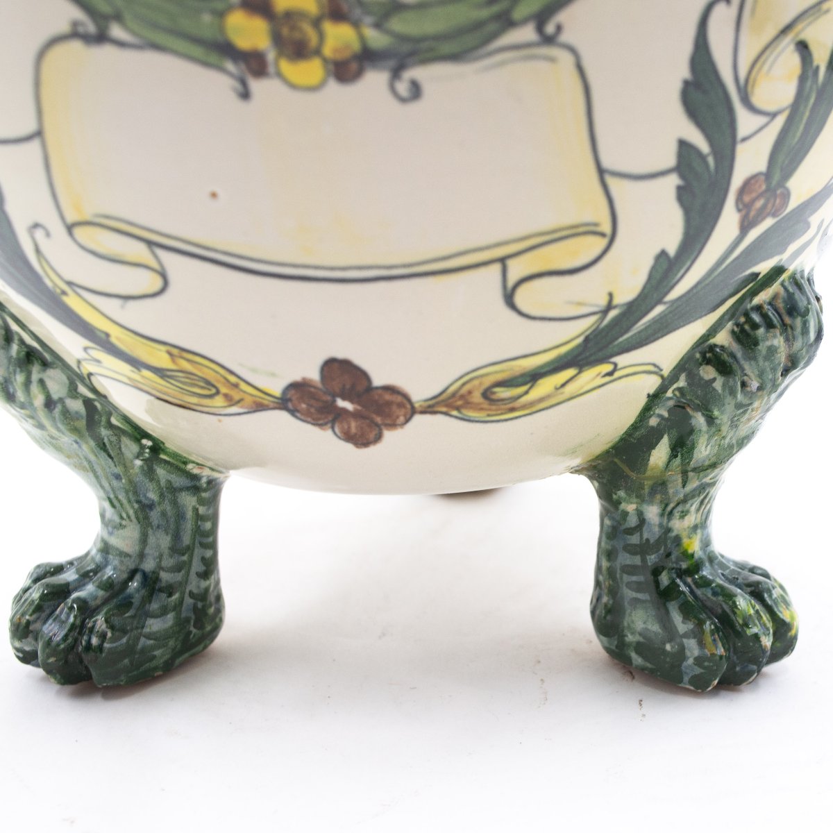 Vase en céramique émaillée et peinte – MAS (Maioliche Artistiche Savonesi), vers 1920-photo-4
