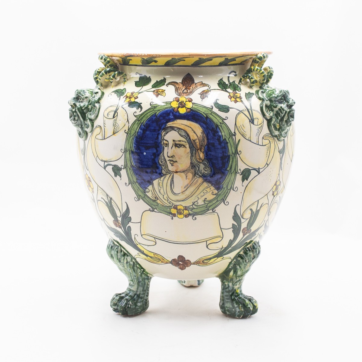 Vase en céramique émaillée et peinte – MAS (Maioliche Artistiche Savonesi), vers 1920