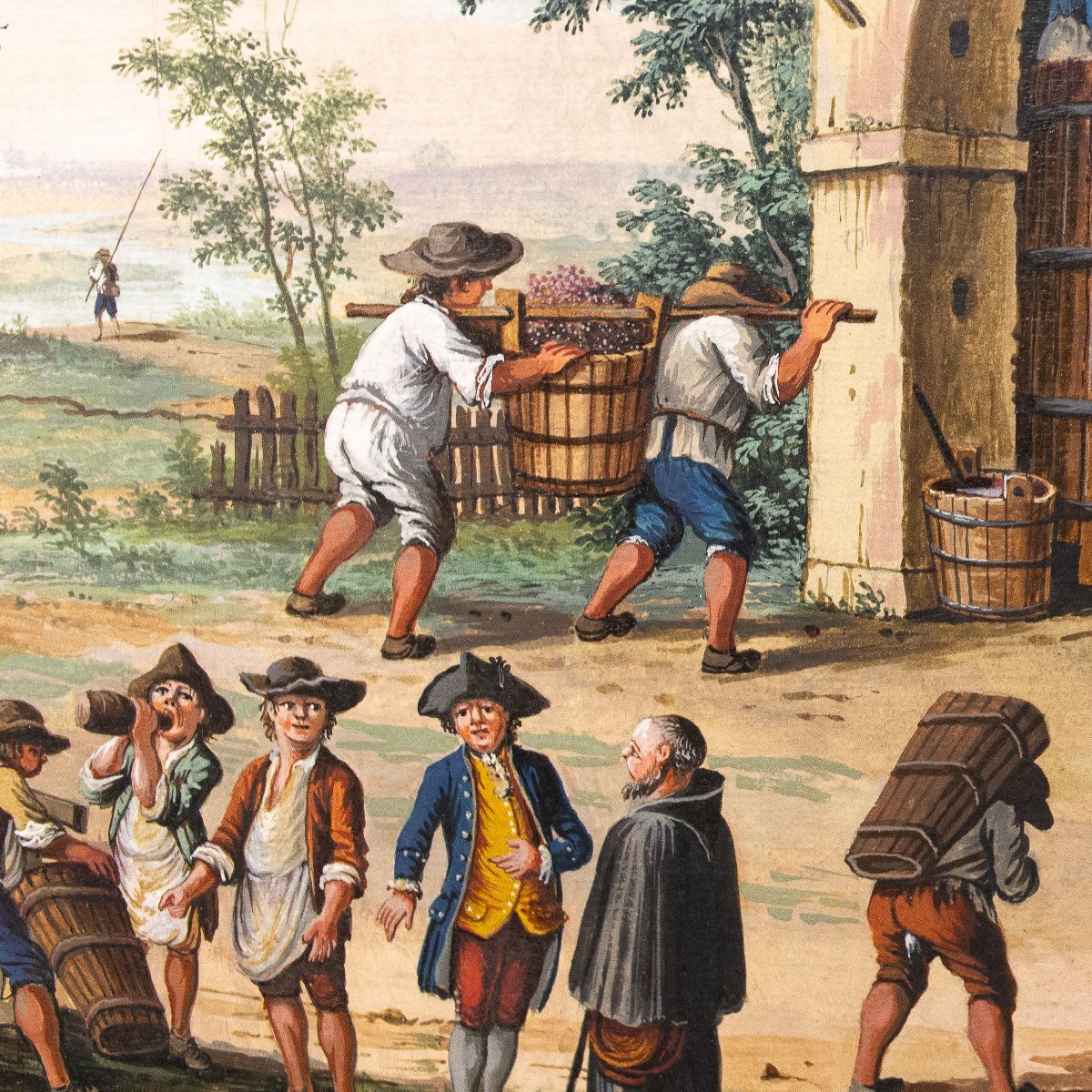 Giovanni Maria Genta, « Les quatre saisons », tempera, fin du XVIIIe siècle-photo-6