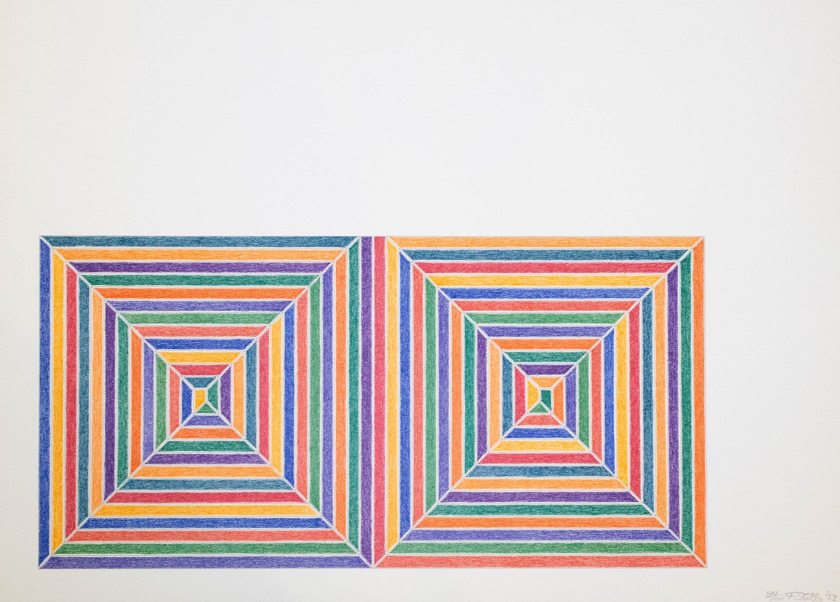 Frank Stella, Jasper’s Dilemma And Les Indes Galantes, 1973, Signed-photo-1