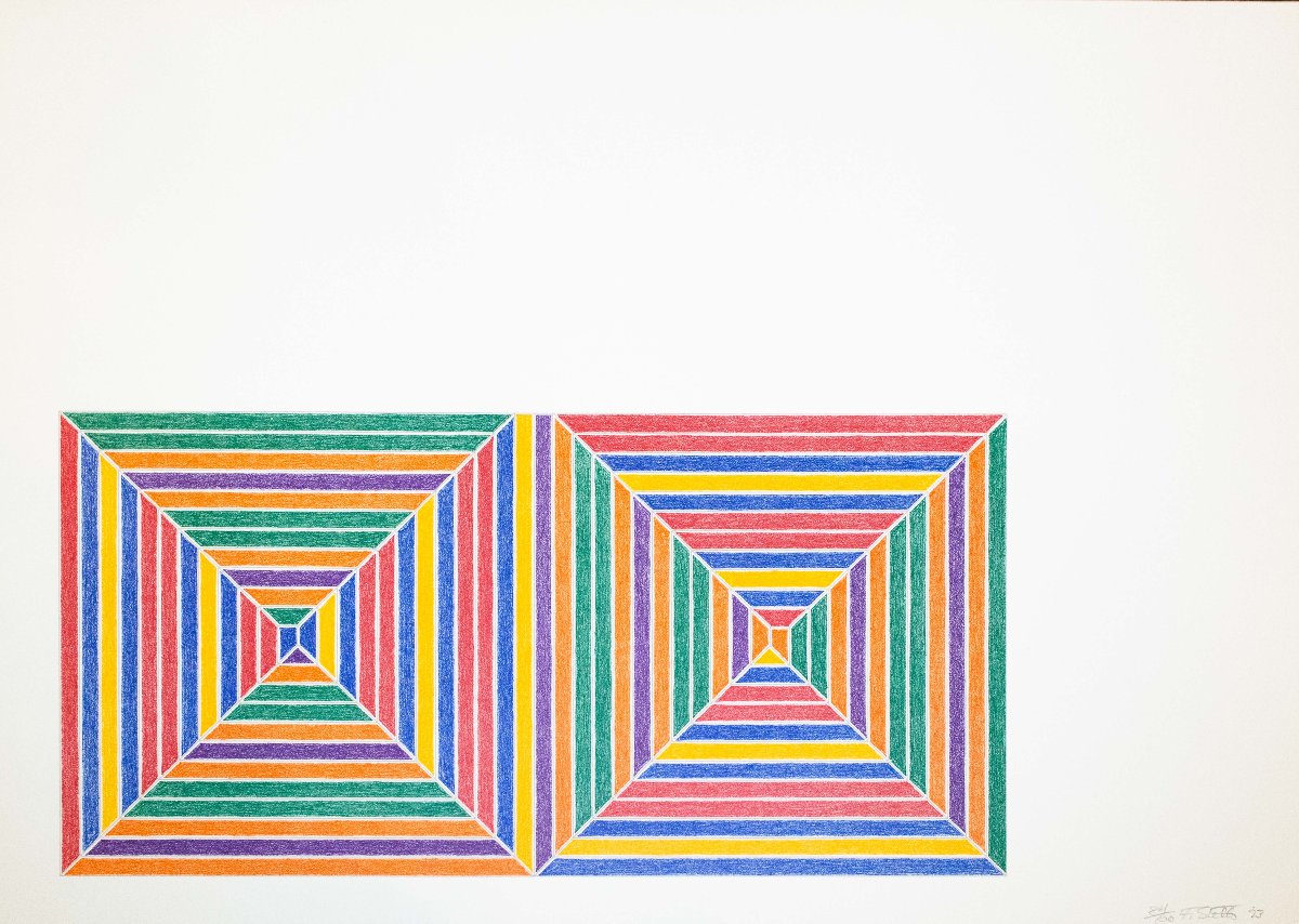 Frank Stella, Jasper’s Dilemma And Les Indes Galantes, 1973, Signed-photo-5