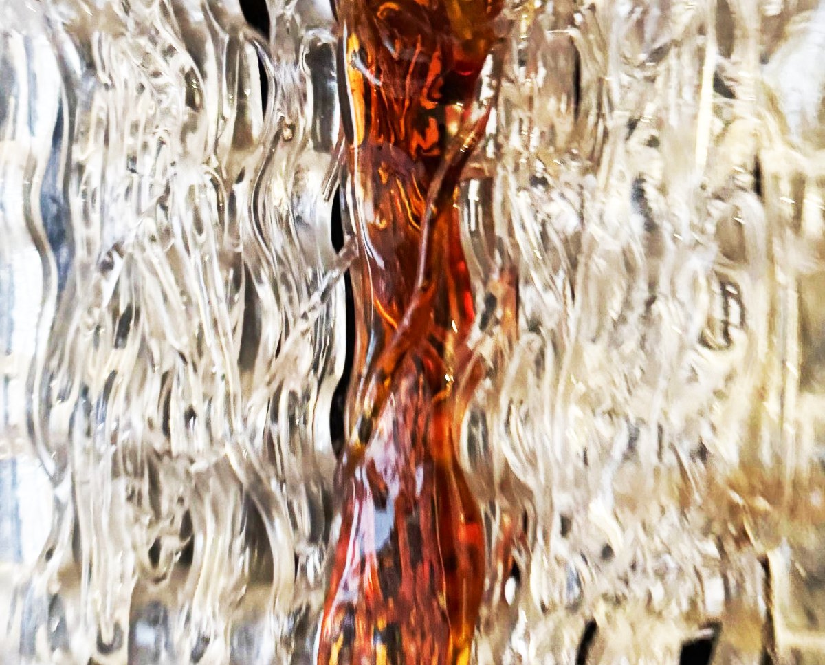 Lot de 4 lustres de style brutaliste, Murano, années 60-photo-4