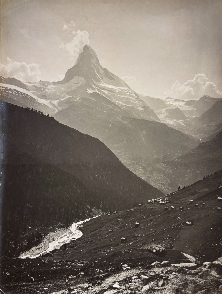 Vittorio Sella, « Matterhorn, depuis Findelen », 1887