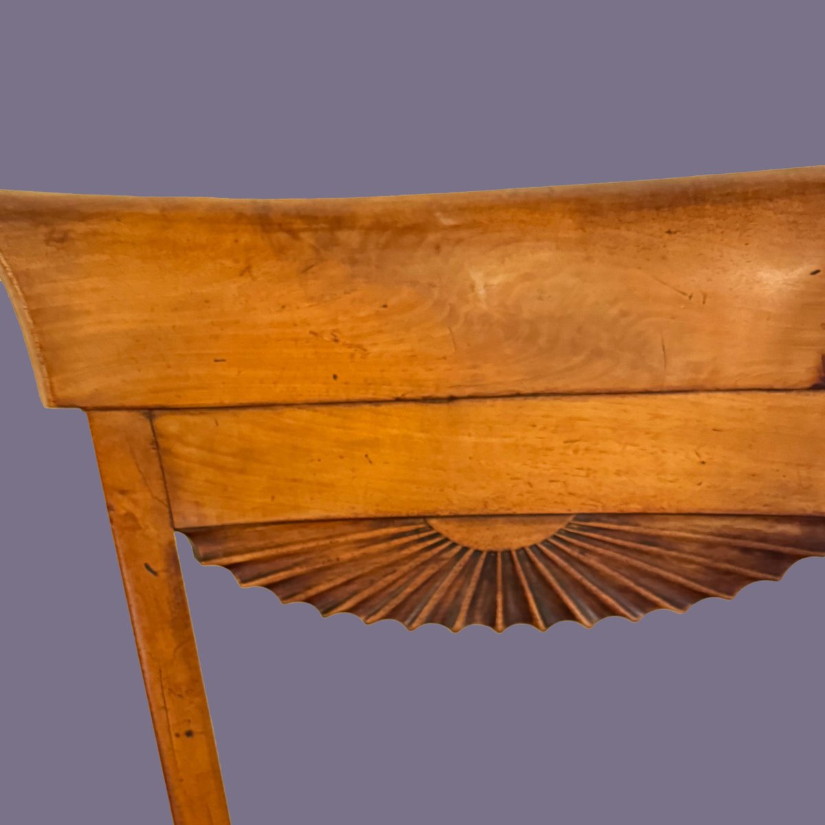 Lot de 4 chaises en noyer, style Directoire, fin du XVIIIe siècle-photo-5