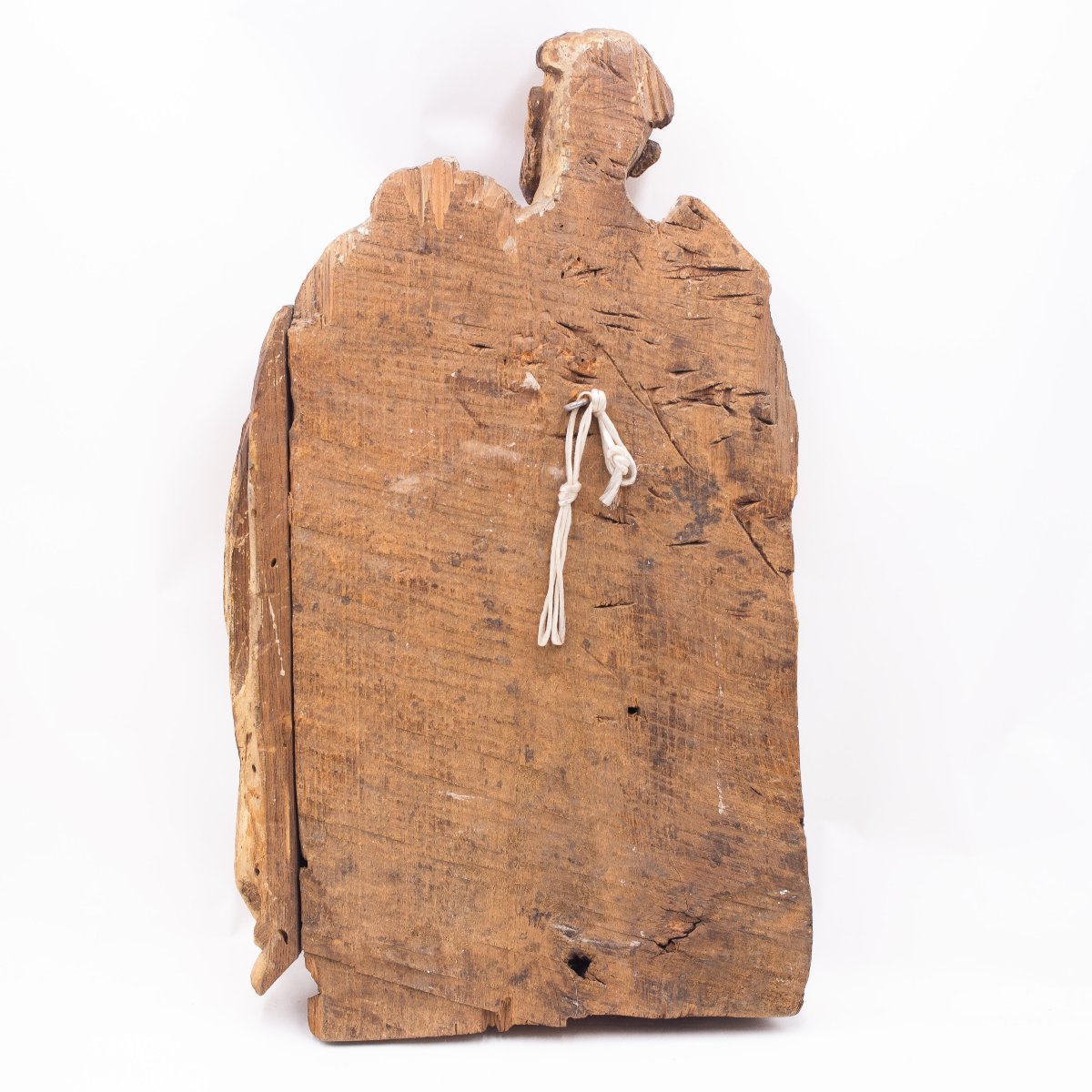 Sculpture religieuse en bois polychrome, XVIIe siècle-photo-4