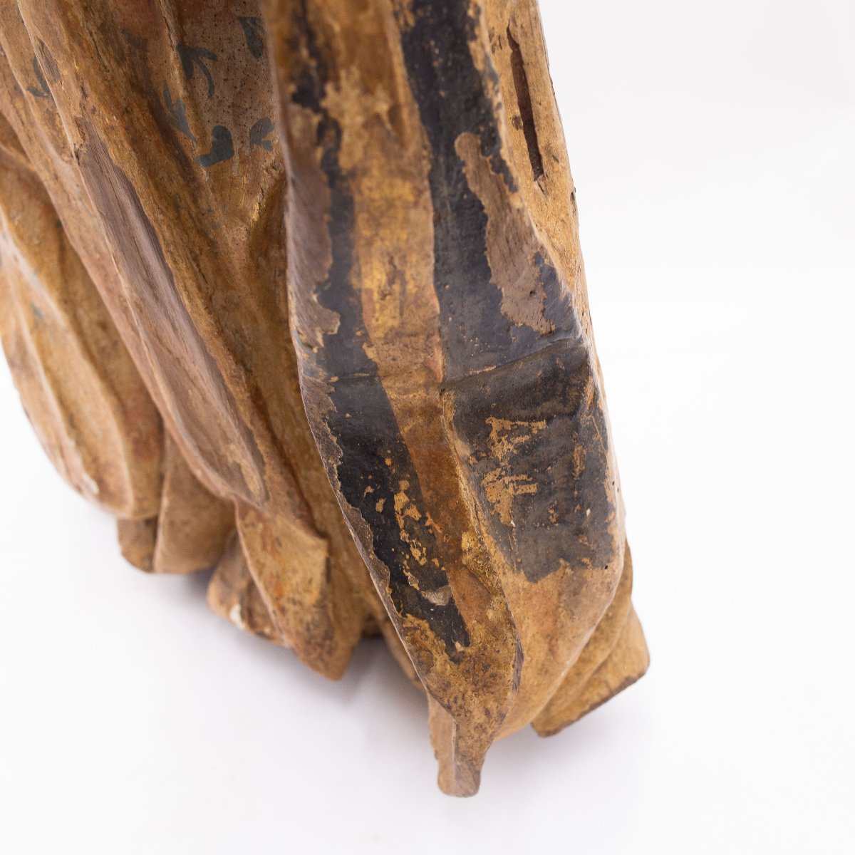 Sculpture religieuse en bois polychrome, XVIIe siècle-photo-7