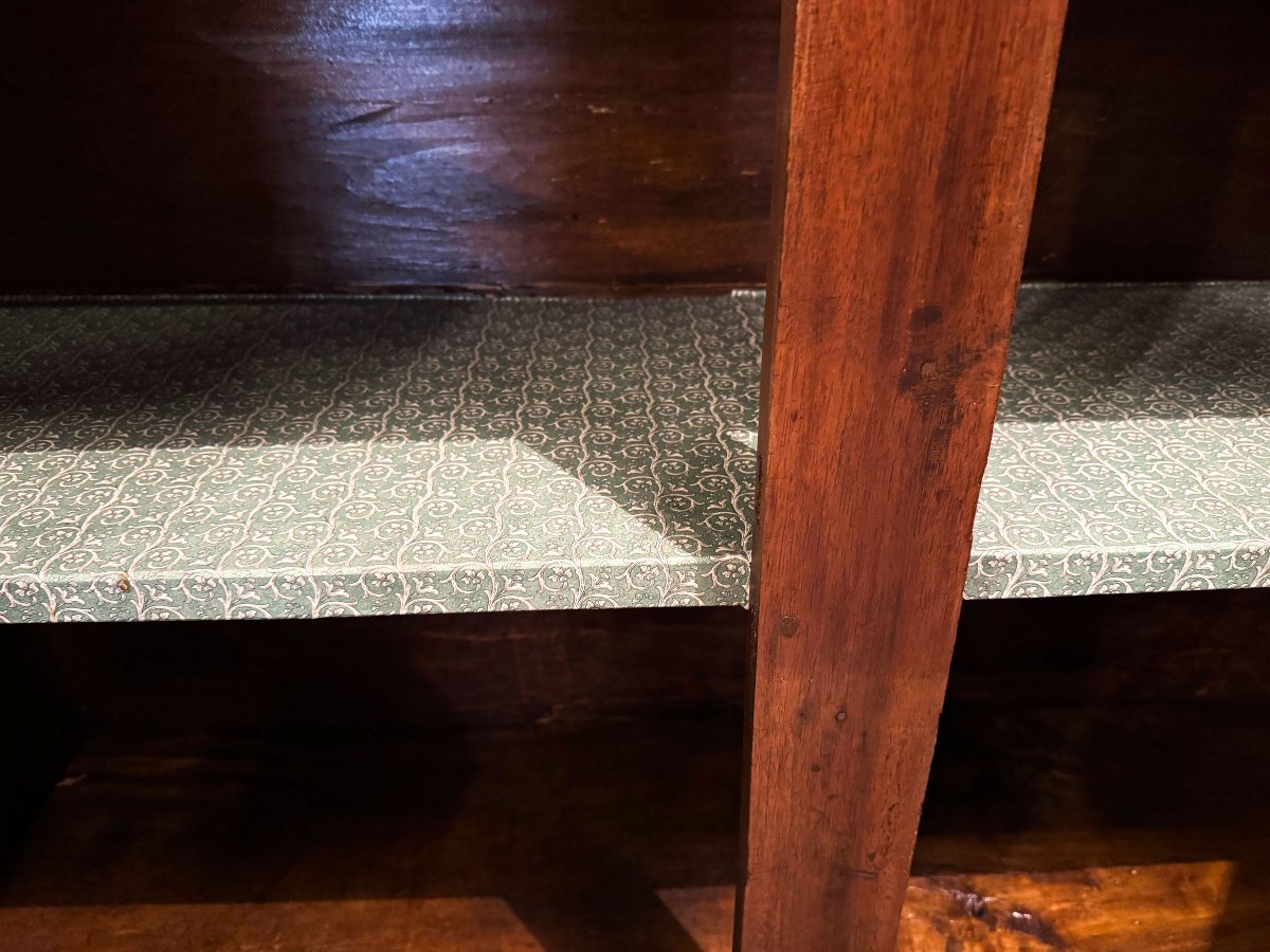 Piedmontese Sideboard In Walnut 18th Century-photo-3