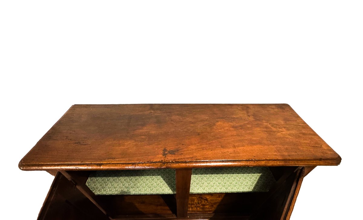 Piedmontese Sideboard In Walnut 18th Century-photo-4