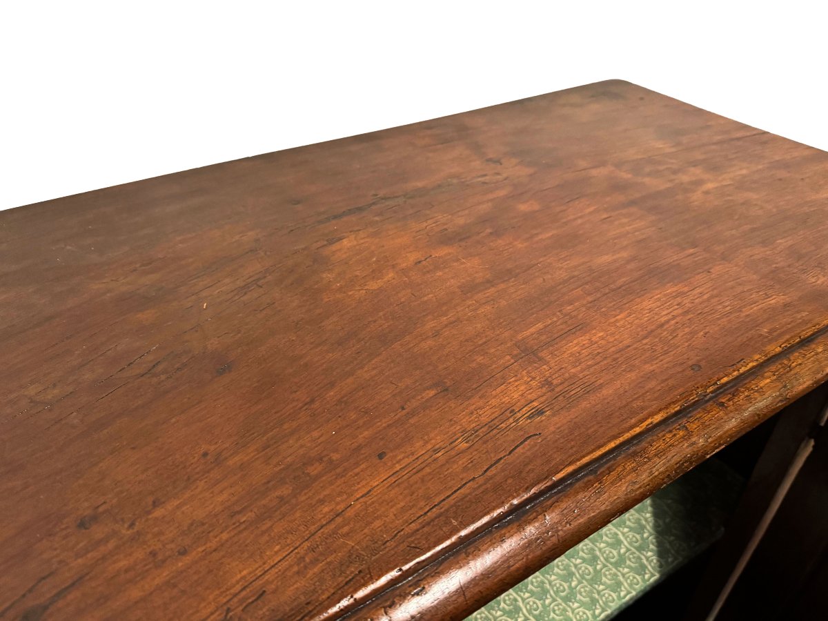 Piedmontese Sideboard In Walnut 18th Century-photo-5