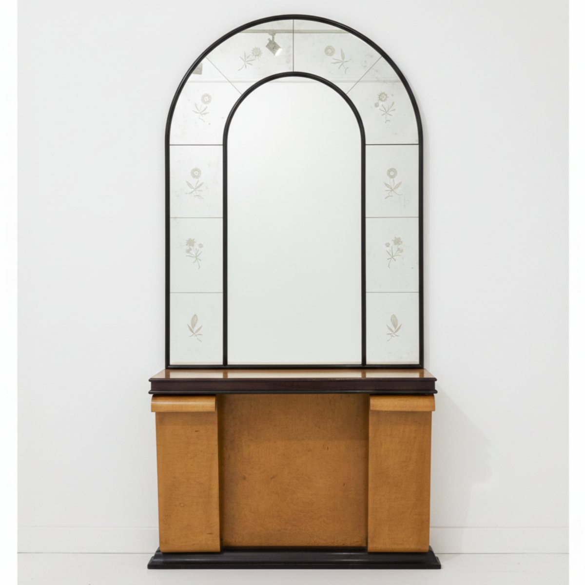 Console Table With Mirror, Art Deco, 1940s-photo-2