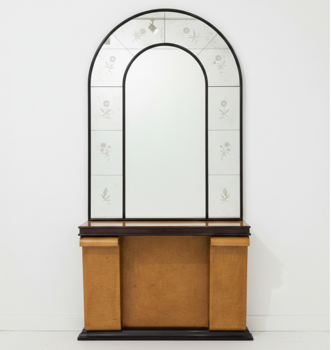 Console Table With Mirror, Art Deco, 1940s
