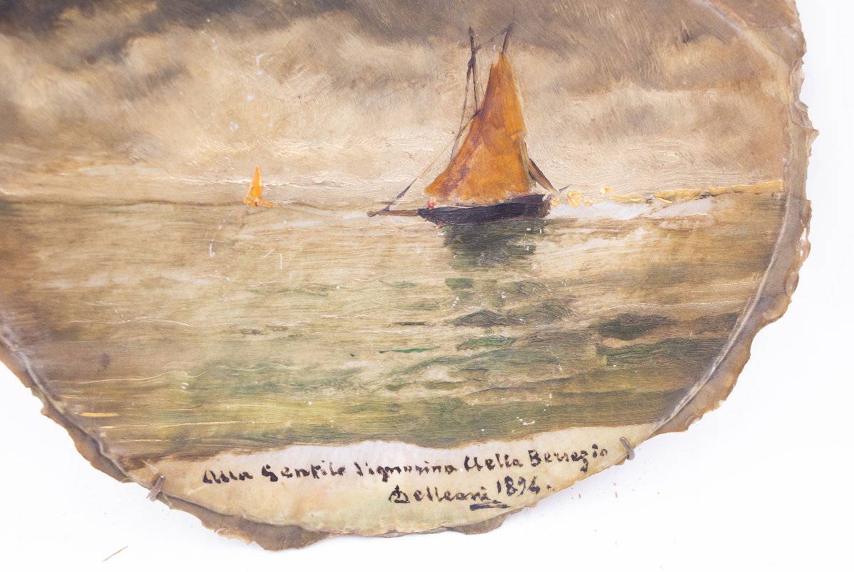 Coquillage peint par Lorenzo Delleani – 1894-photo-2