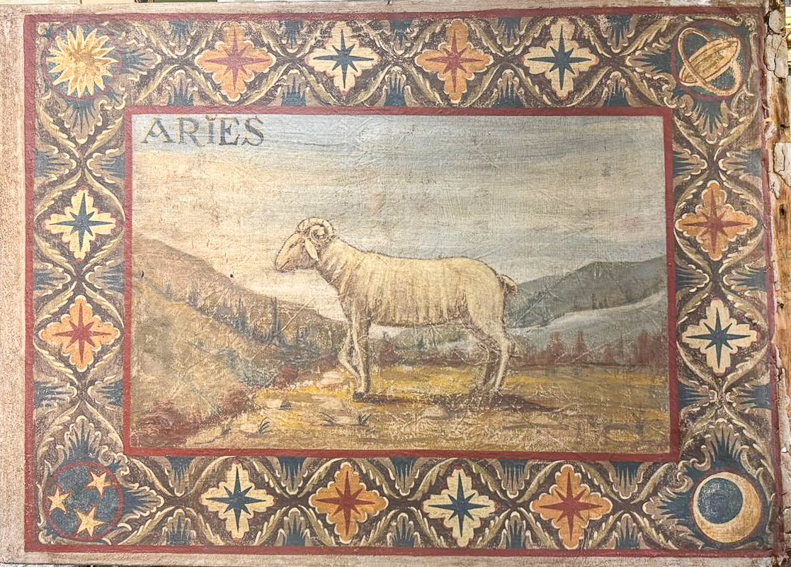 Série d'arrachés originaux du XVIIIe siècle Signes du zodiaque-photo-6