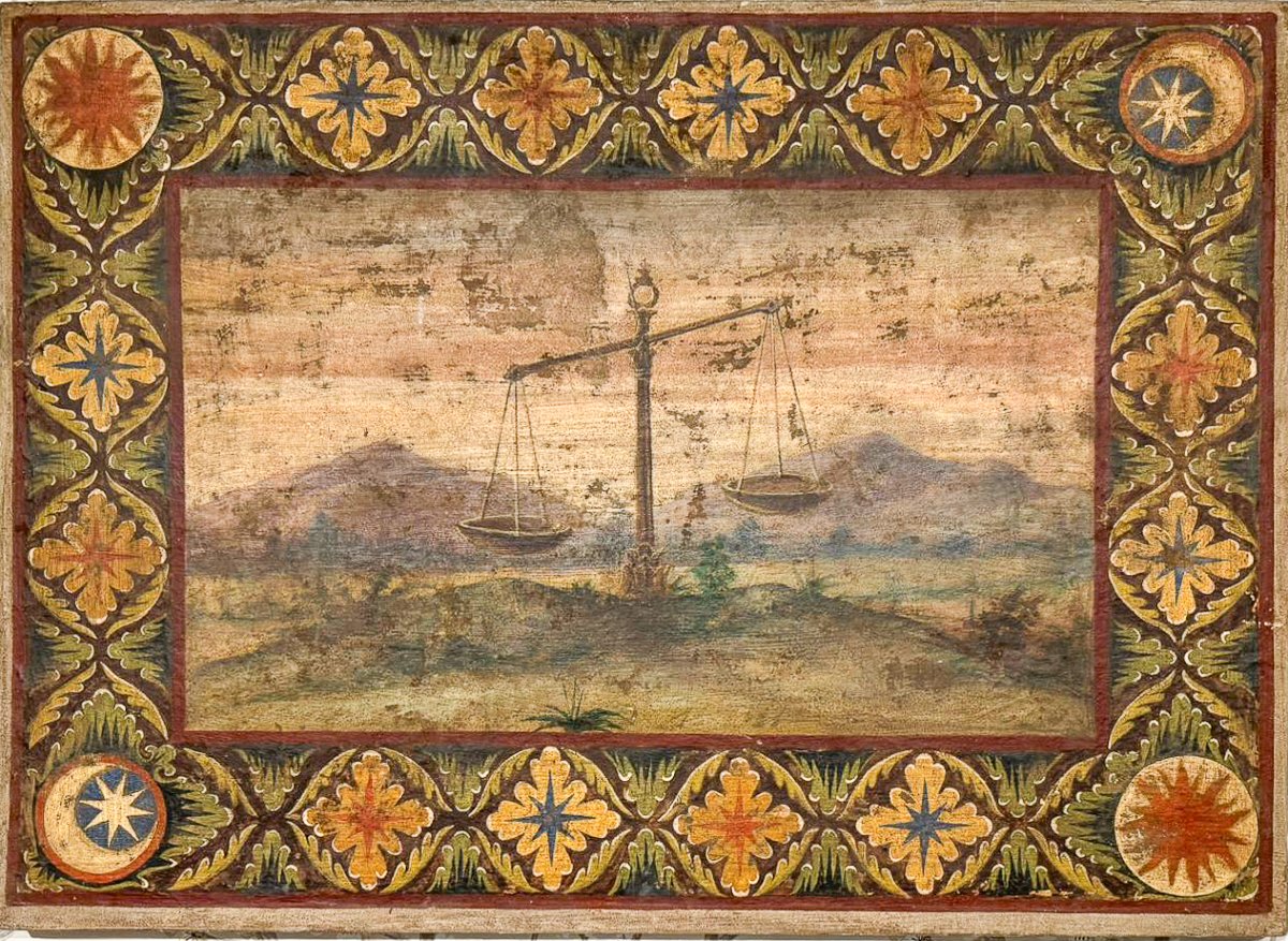 Série d'arrachés originaux du XVIIIe siècle Signes du zodiaque-photo-8