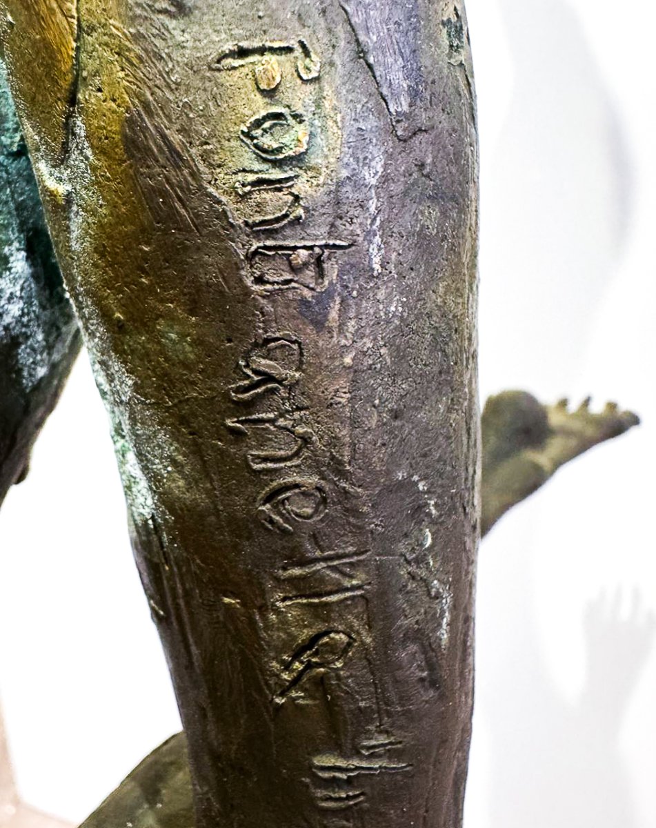 Nuccio Fontanella, « Ballerine », en bronze, signé, XXe siècle-photo-1