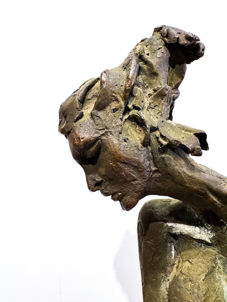 Nuccio Fontanella, « Ballerine », en bronze, signé, XXe siècle-photo-4