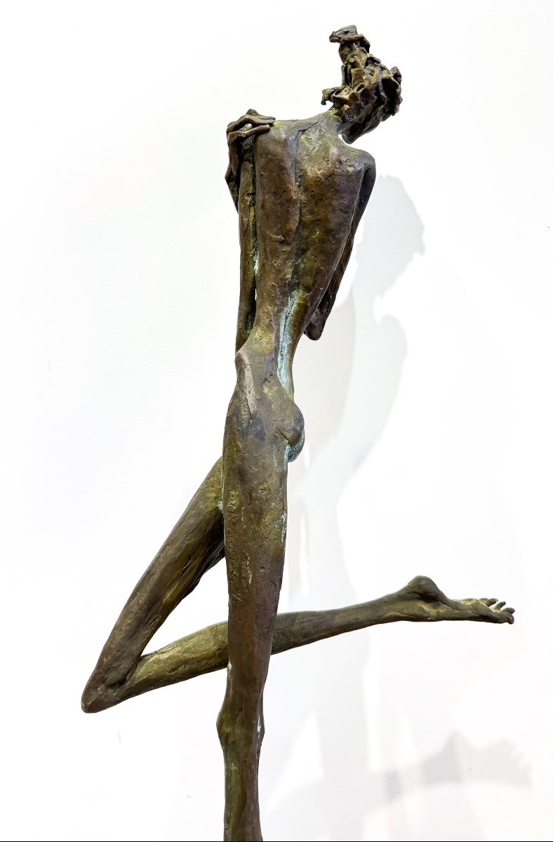 Nuccio Fontanella, « Ballerine », en bronze, signé, XXe siècle-photo-5
