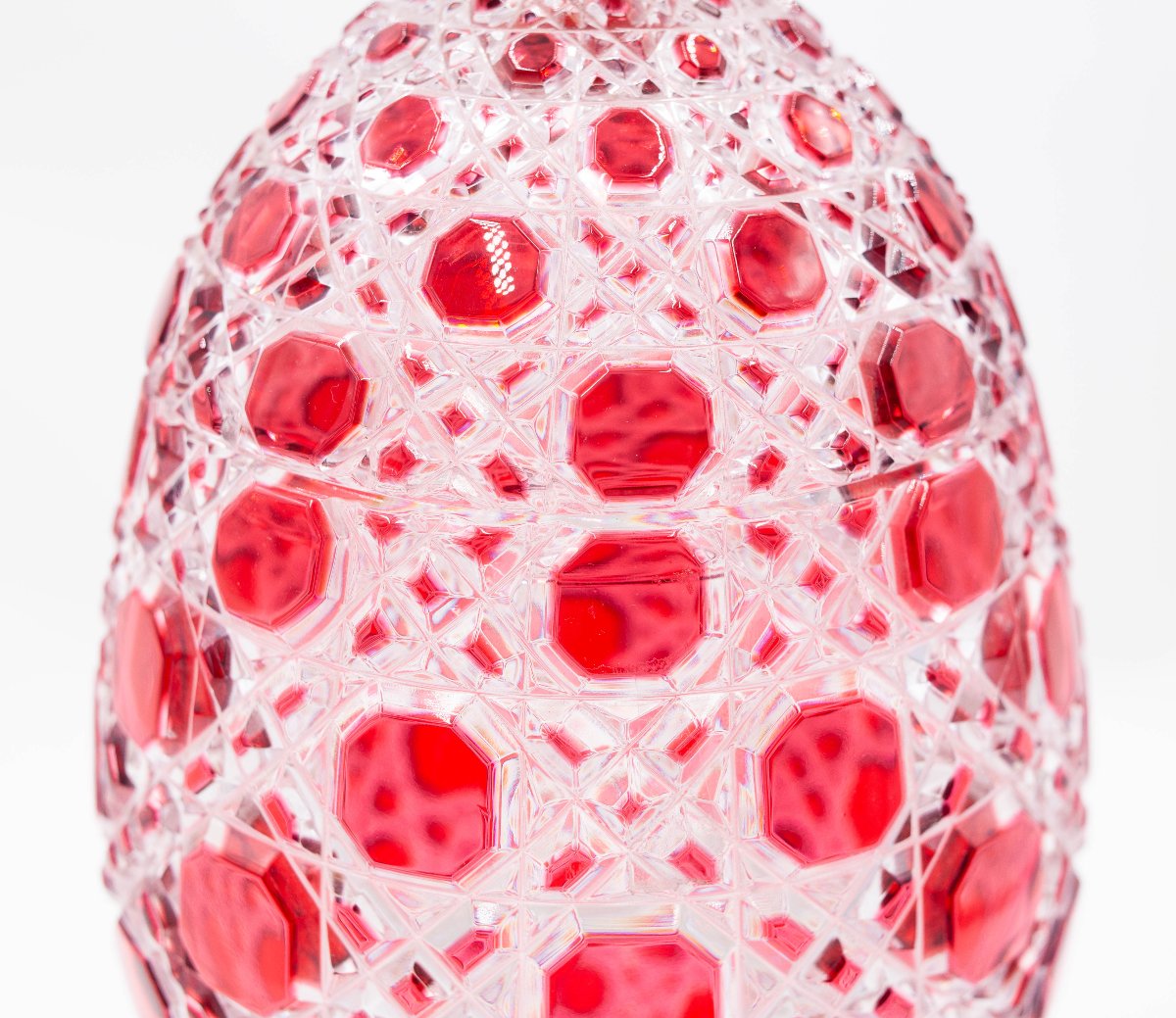 Fabergé, vase/œuf, en cristal, marqué, époque 1900-photo-3